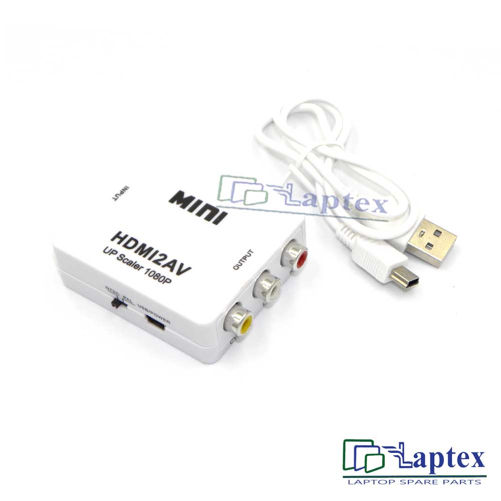 Mini HDMI2AV Video Converter UP Scaler 1080P